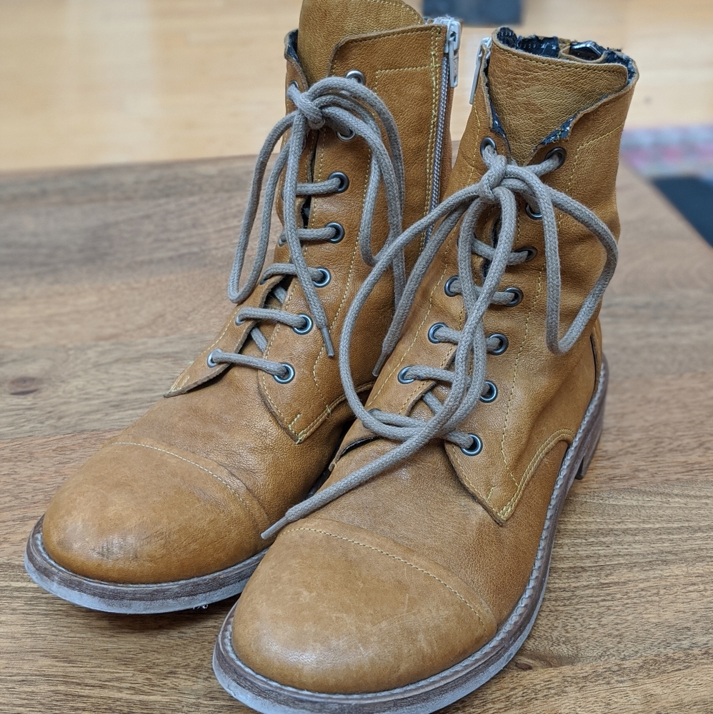 Free People Portland Lace Up Boots size 10